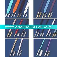 Wholesale Polyester Shoelace with metal aglets