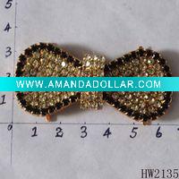 Wholesale fashion bow shoe buckle