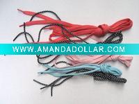 Wholesale custom flat polyester shoelaces