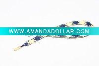 Flat woven sneaker bootlace