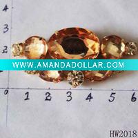 Wholesale metal rhinestone shoe buckle for sandals