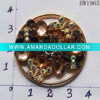 Wholesale metal rhinestone shoe buckle for sandals