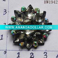 hearted acrylic shoe buckle