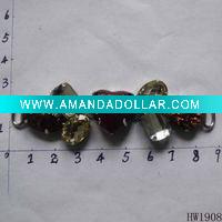 Wholesale hearted acrylic shoe chain