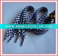 Heat transfer shoelace flat lanyard