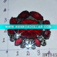 fashionable red acrylic shoe buckle