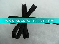 black polyester shoelaces
