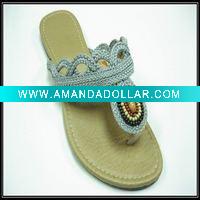 PP Straw Weave Upper 46# Upper Slippers