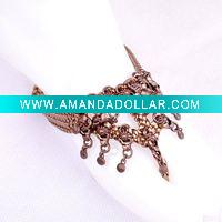 PU beaded vamp B410#