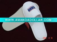 Wholesale 100% cotton waffle hotel slipper