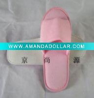 Wholesale pink hotel disposable slippers