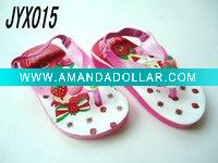 Wholesale pretty cute girls sandal,soft sole sandal,cute animal style child sandals,child hot selling sandals and slippers