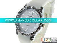 Fashion Watches with alloy case and silicone strap FAL0030