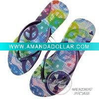 Women's beaded flip flops