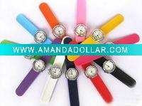 Wholesale 2011 NEWEST Silicone Slap Snap Sport Watch
