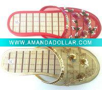 Wholesale mesh beaded indoor slippers