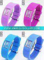 Silicone gum quartz watch