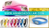3 ATM waterproof silicone wristwatch