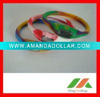 Wholesale Tie dye Colours ION Unisex silicone wristwatch