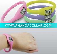 silicone wristband watch
