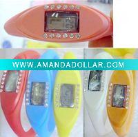 Wholesale Silicone Sport Watch with Diamond