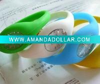 Wholesale pop negative ion waterproof silica gel/silicone/aerosil watch