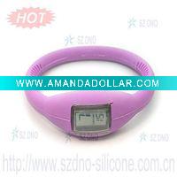 Silicone Digital Fashion Watch For Women