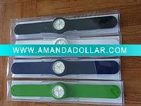 Wholesale fashion silicone slap watch strap