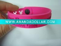 Wholesale 2011 new product embossed silicone wristband
