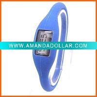 Wholesale fluorescent silicone ion sports watch