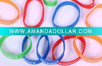 Wholesale New style Silicone wristband / embossed silicone bracelet/ debossed Wrist Band/ Luminous