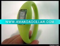 Wholesale anion silicone rubber sport watch