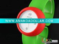 Wholesale 2011 Newest Color silicone pat pat silicone Watches PL0074
