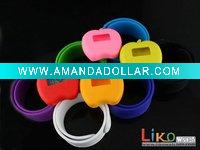 Wholesale 2011 Newest Water resistant silicone pat pat LCD Watches PL0069