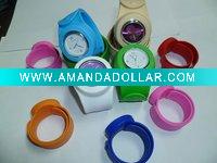 Wholesale Fashion Digital Quartz Silicone Slap Watch