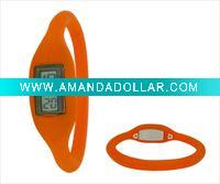 ion LCD silicone watch