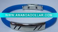 Wholesale Fashion Silicone Bracelet With Stainless Buckle