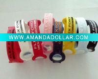 embossed silicone bracelet