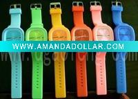 Wholesale silicone anion tourmaline wristband watch