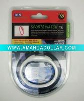 Rubber ion watch,anion bracelet watch,negative ion watch with skin package