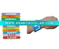 Wholesale 2011 Newly Design Snap-on Silicon Wristband