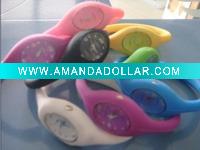 Ion silicone sport watch