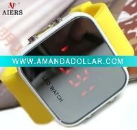 Wholesale summer bright color silicone LED watch