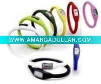 Silicone sport watch