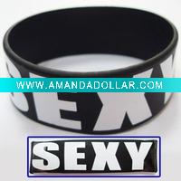 wide width siliconebracelet