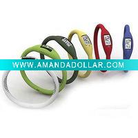 Wholesale silicone wristband ion sport watch