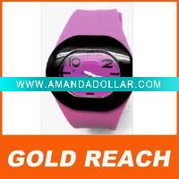 silicone rubber wristband sport watch