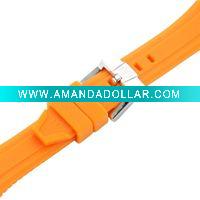 Practical silicone watchband