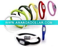 silicone sports watch