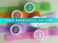 colorful silicone sport watchs